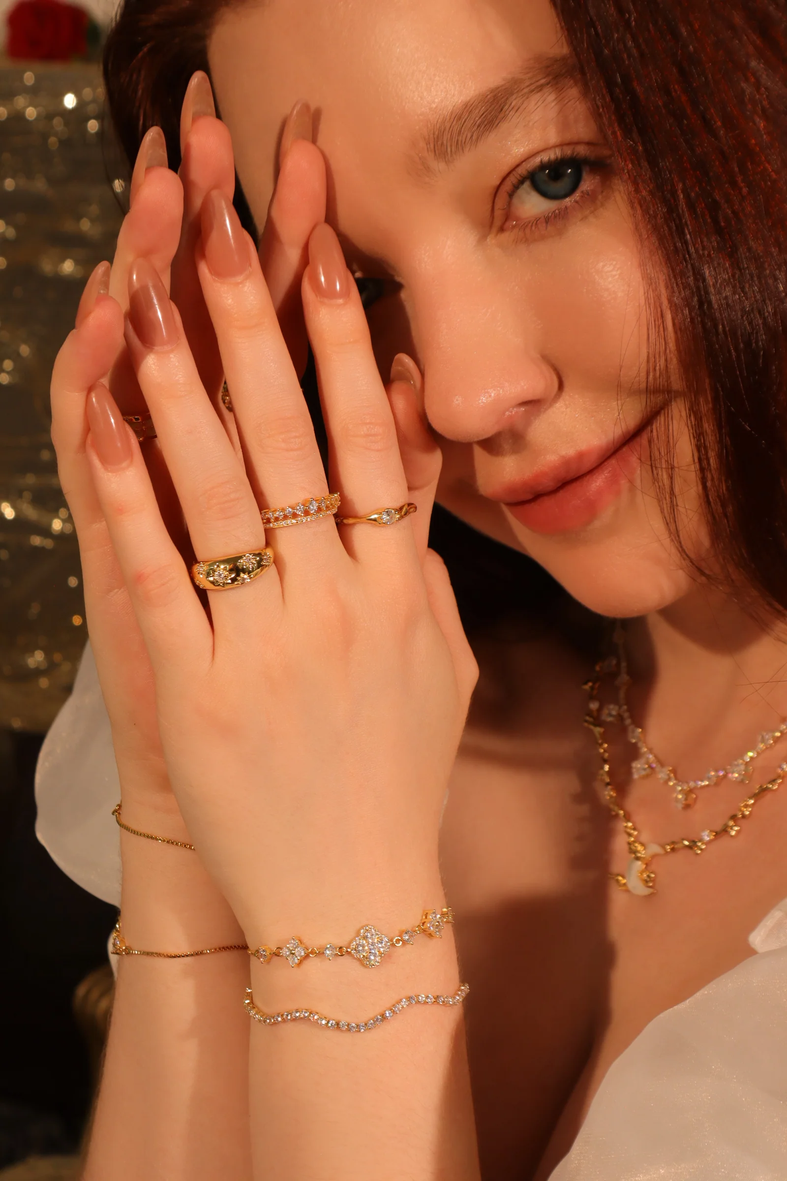 18K Gold Vermeil Diamond Ring - Image 3