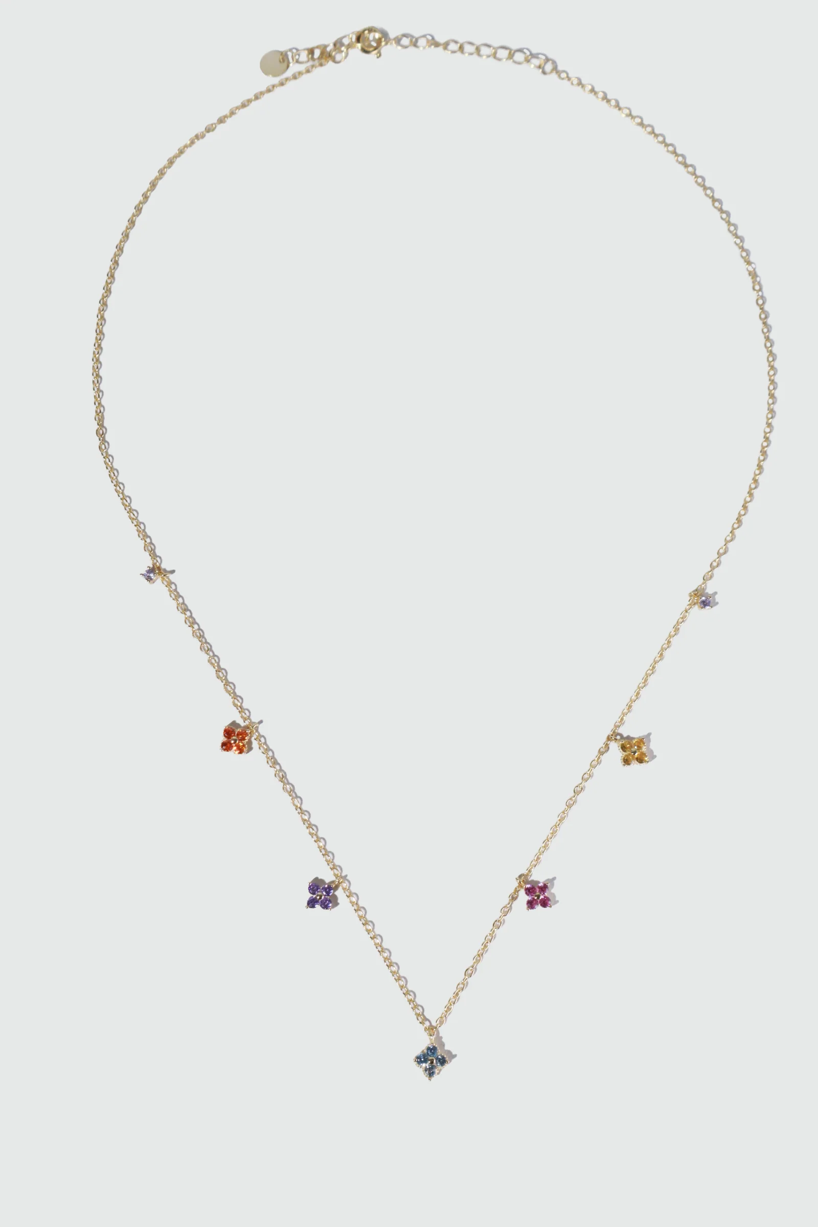 18K Gold Vermeil Color Petal Necklace - Image 6
