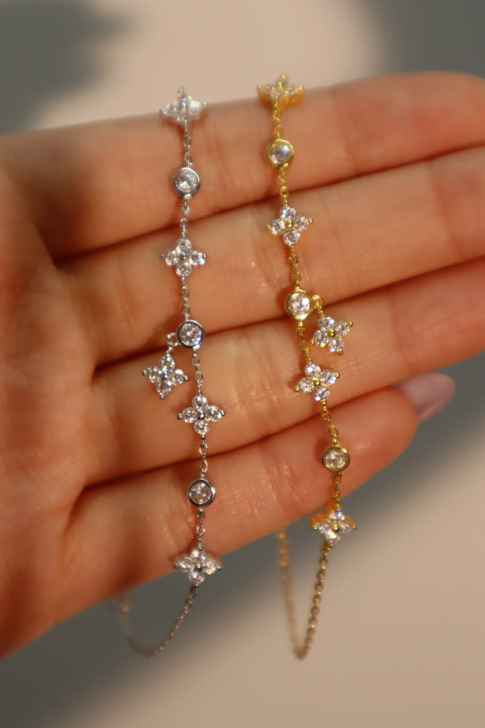 18K Gold Vermeil Multi Starlight Petal Bracelet - Image 5