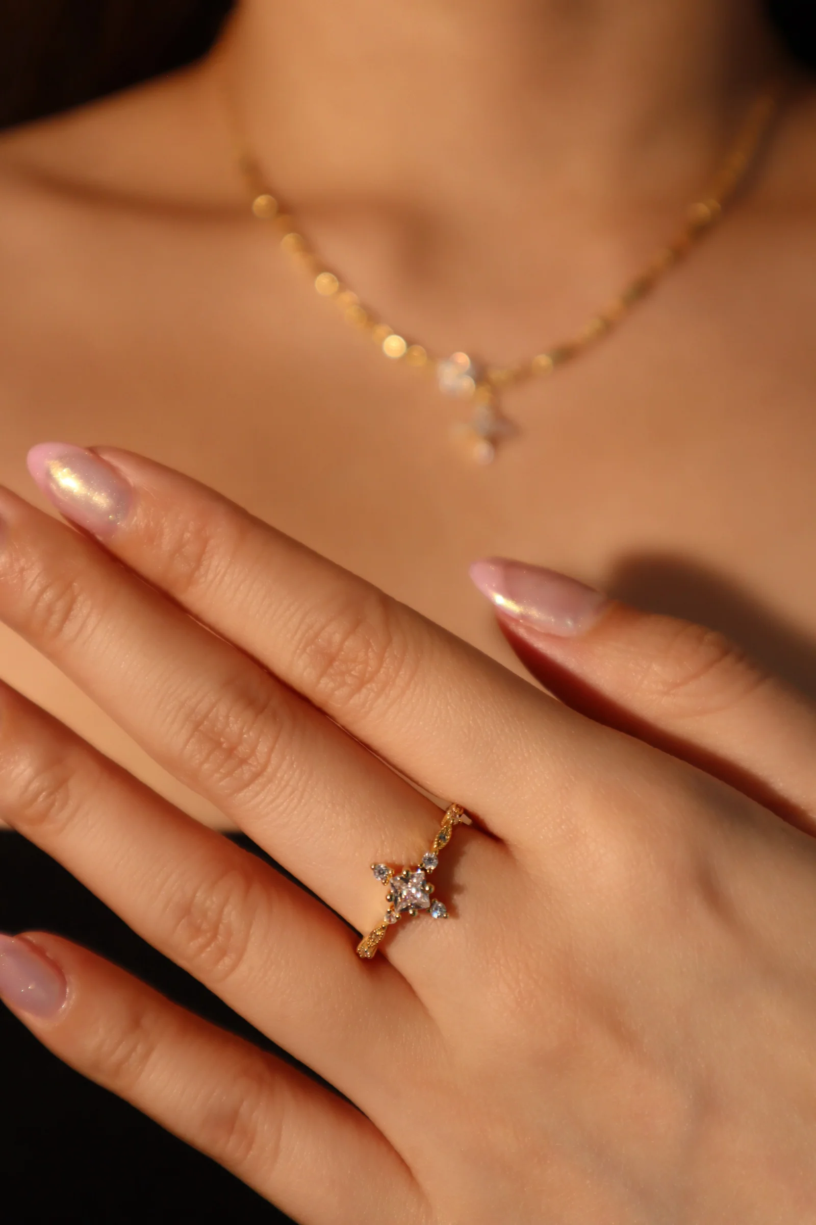 18K Real Gold Plated Starlight Ring - Image 6