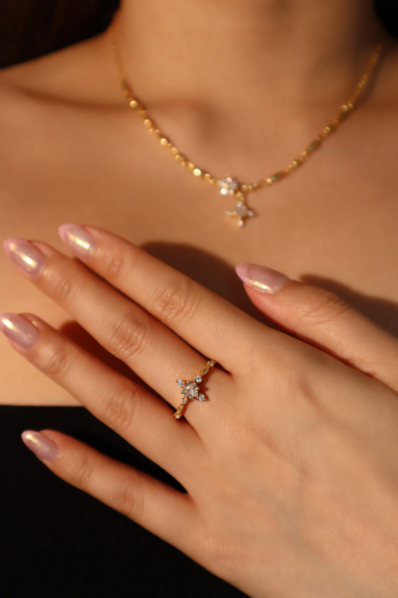 18K Real Gold Plated Starlight Ring - Image 8