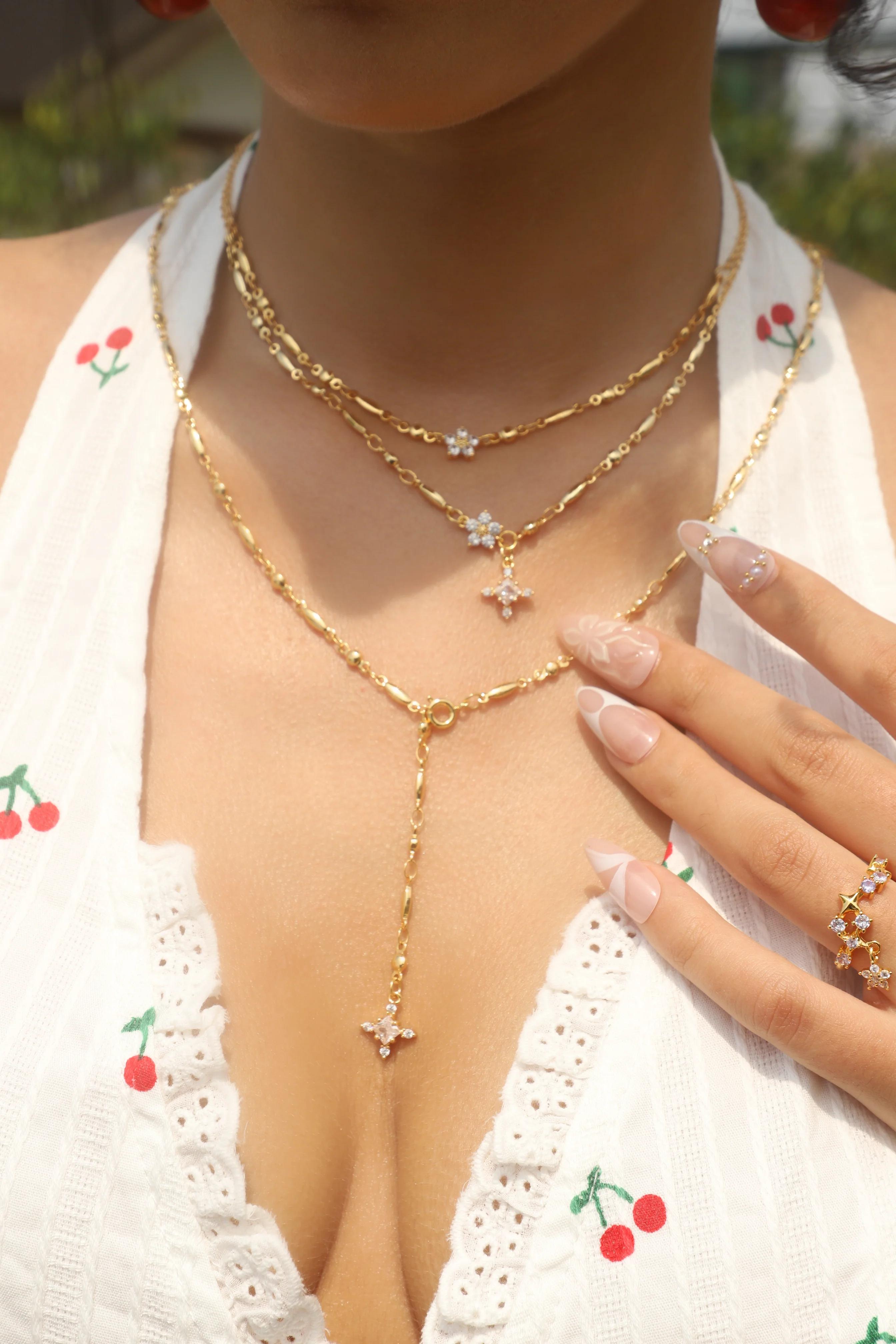 18K Real Gold Plated Starlight Bloom Necklace - Image 16