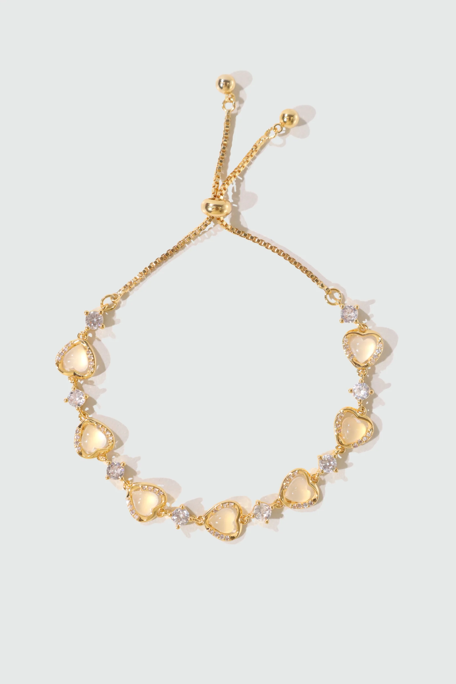 18K Real Gold Plated Moonlight Glowing Heart Bracelet - Image 7