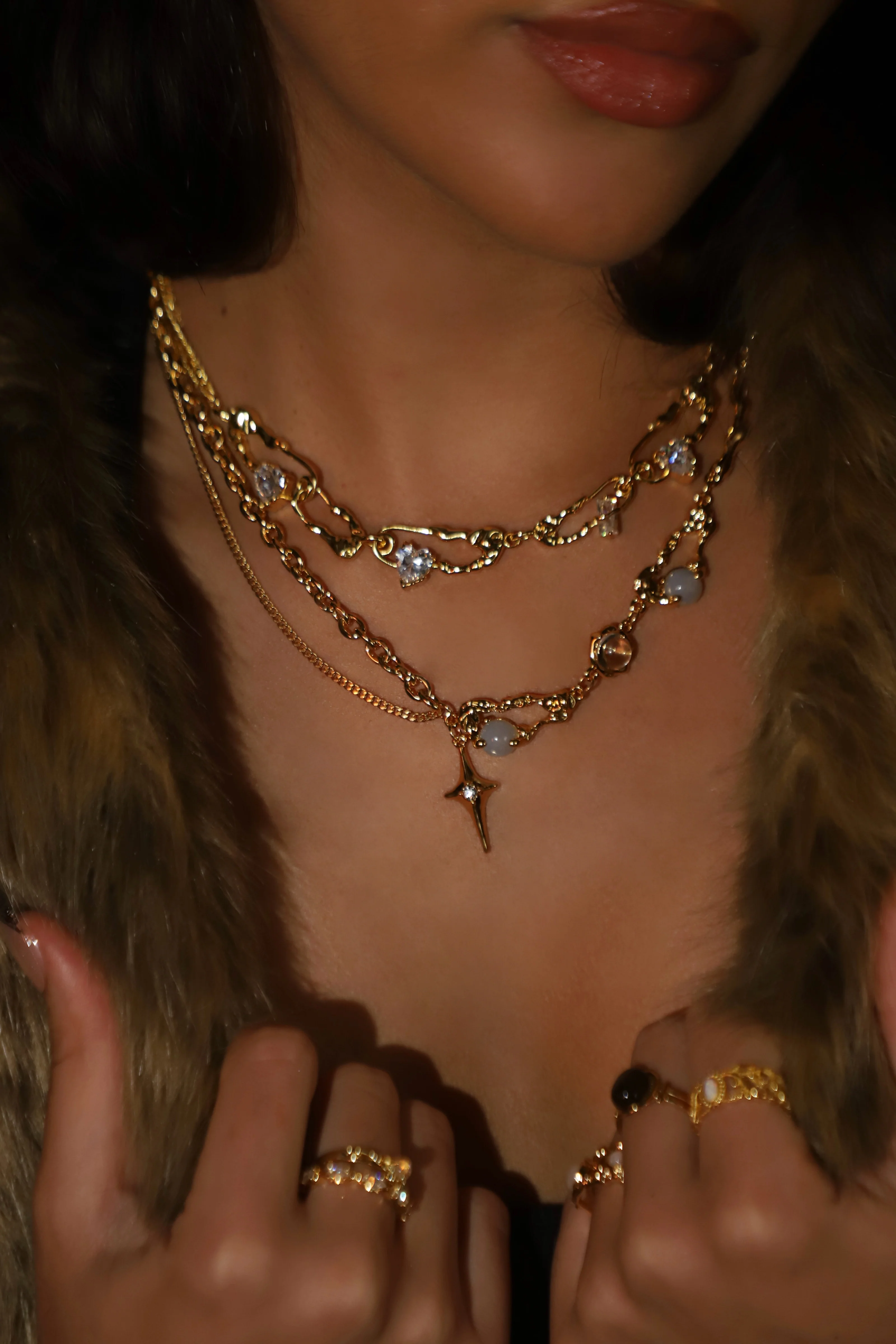 18K Real Gold Plated Moonlight Star Necklace - Image 10