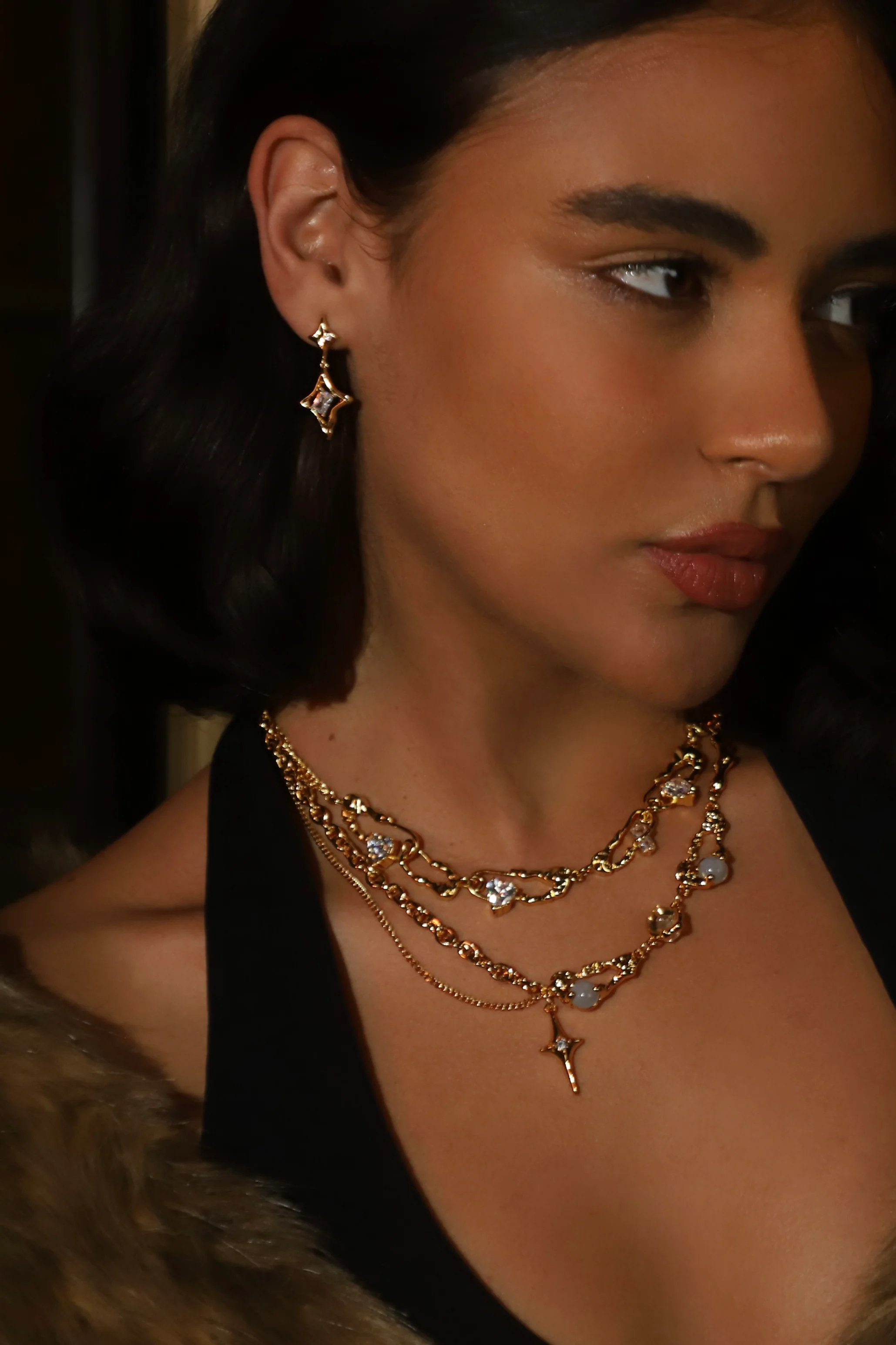 18K Real Gold Plated Moonlight Star Necklace - Image 4