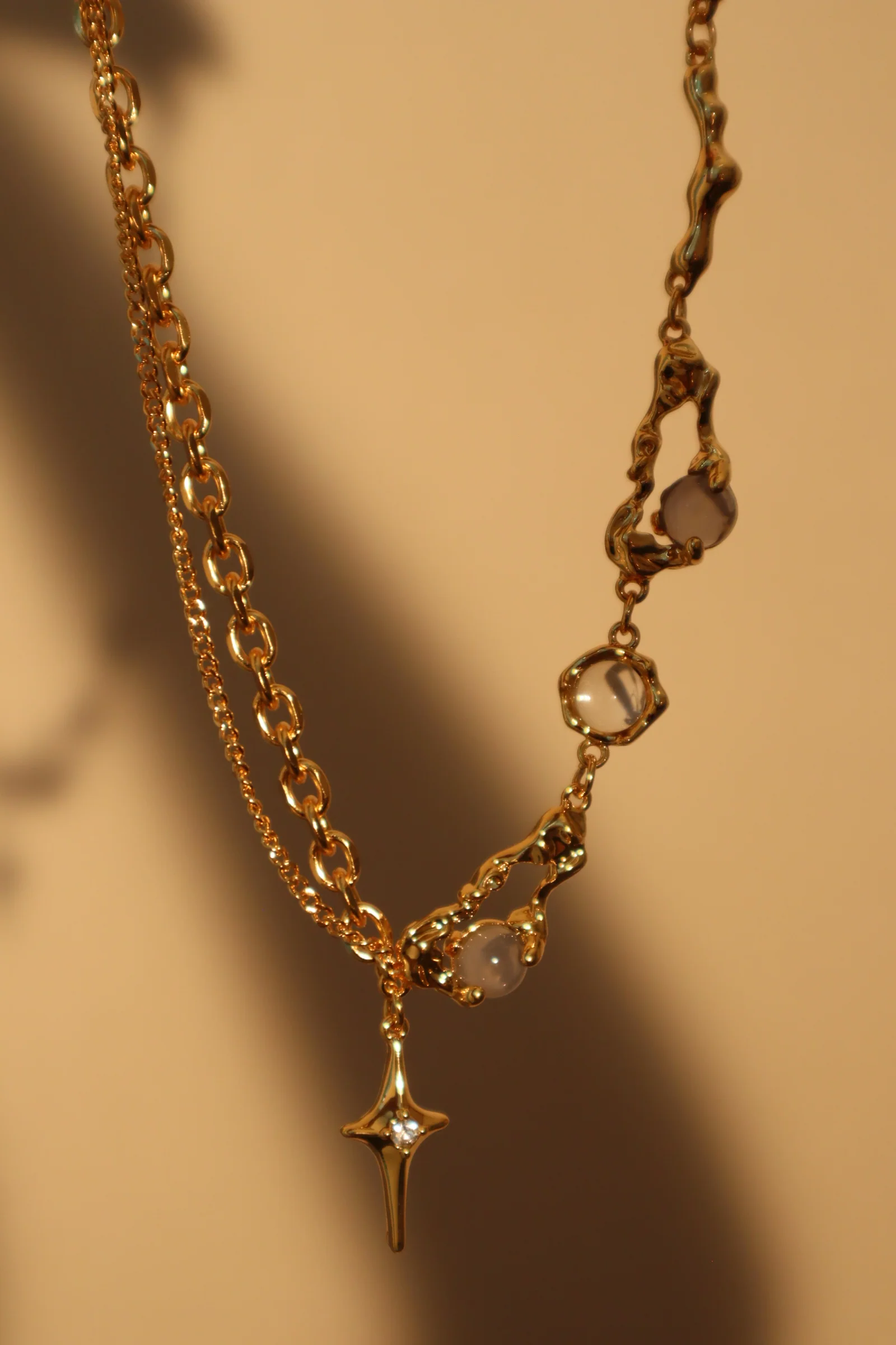 18K Real Gold Plated Moonlight Star Necklace - Image 5