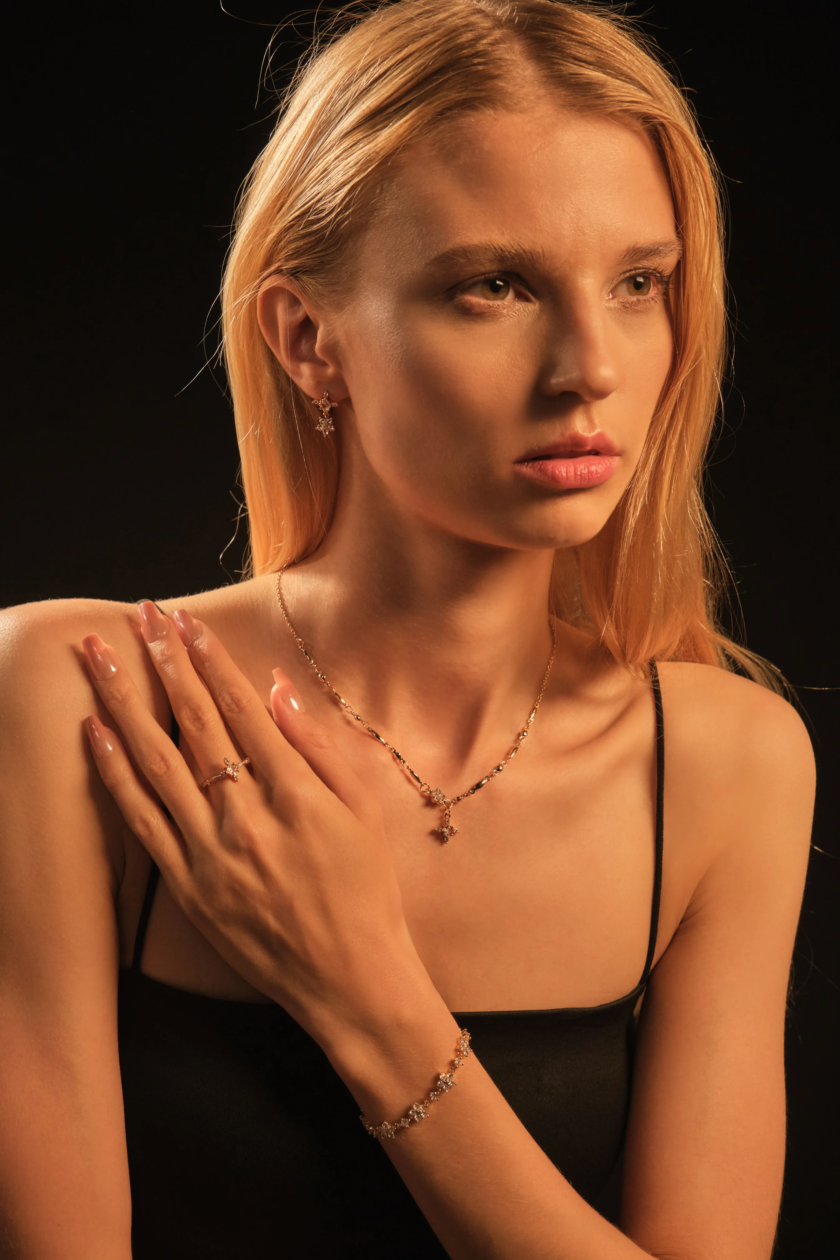 18K Real Gold Plated Starlight Bloom Earrings - Image 11