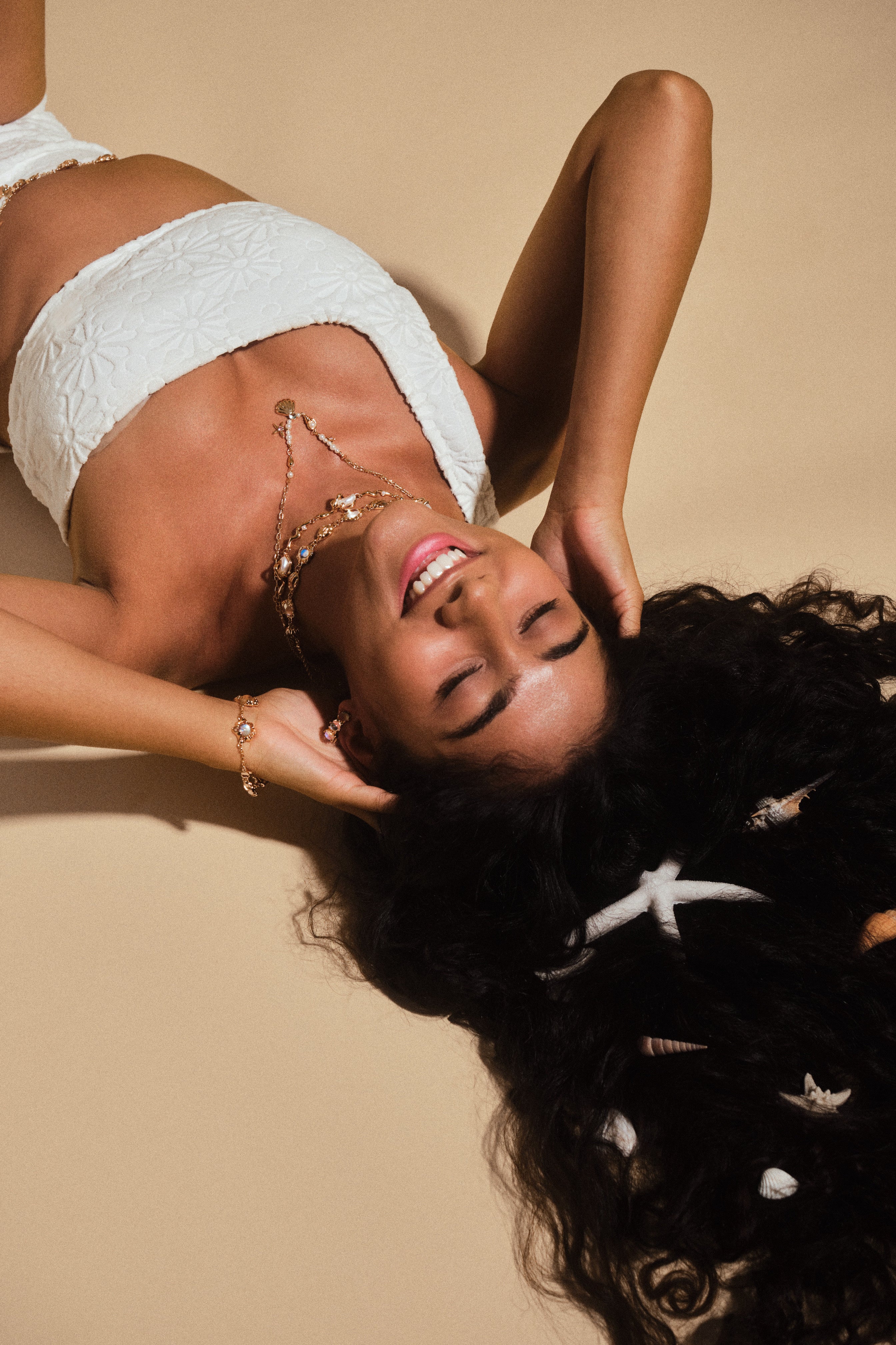 18K Real Gold Plated Sea Shell Pearls Necklace - Image 7