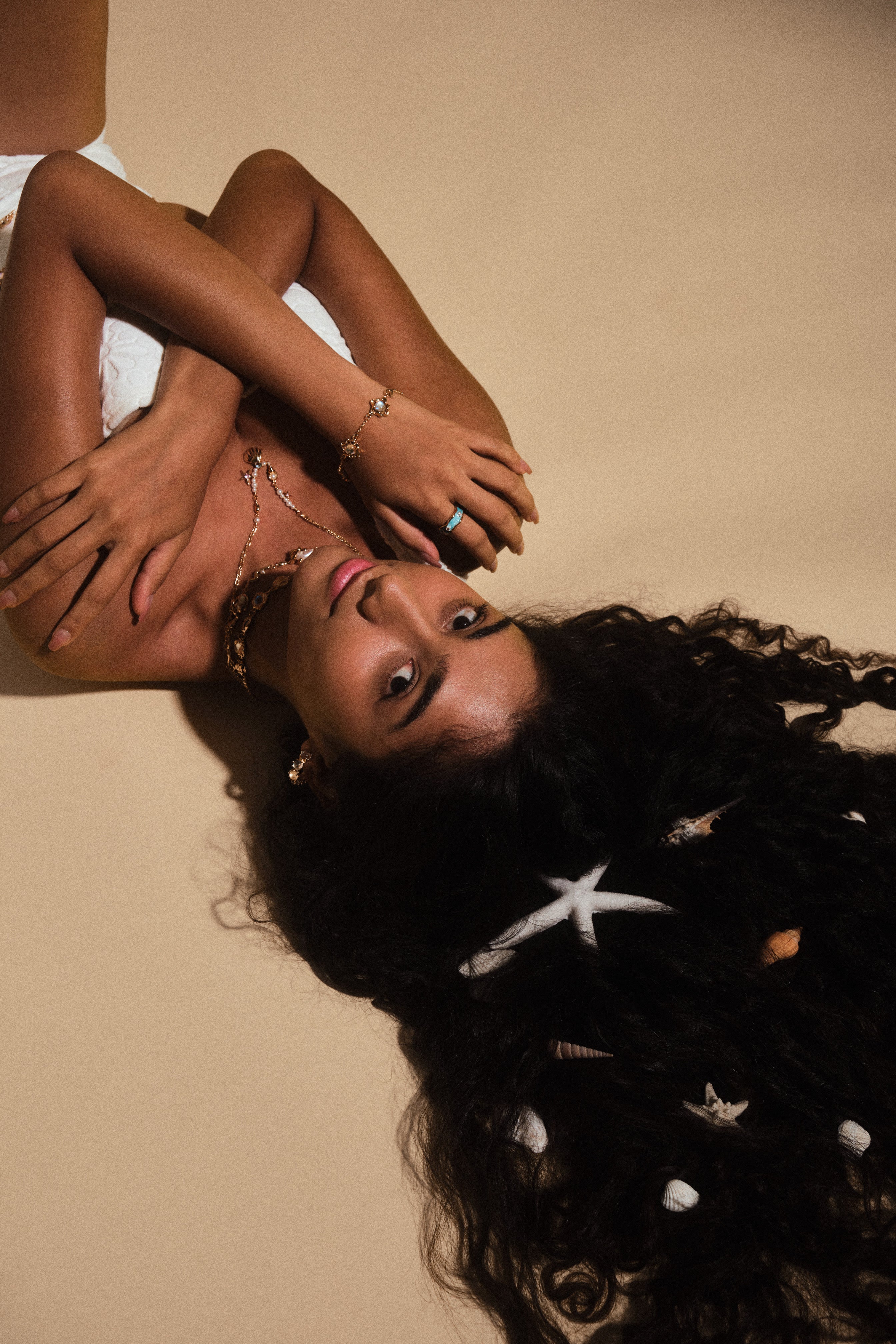 18K Real Gold Plated Sea Shell Pearls Necklace - Image 8