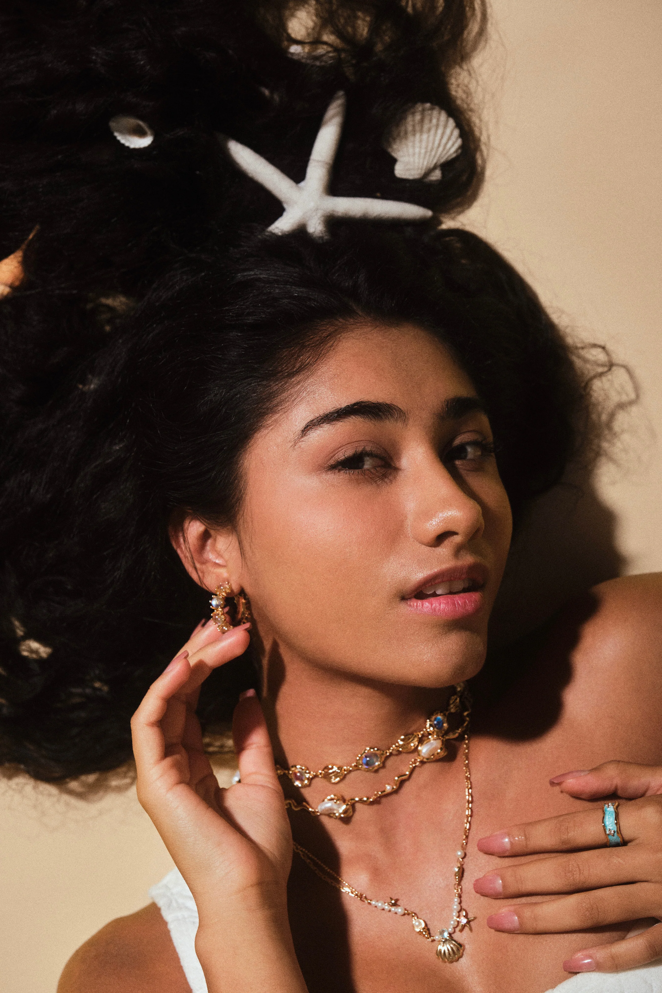 18K Real Gold Plated Sea Shell Pearls Necklace - Image 9