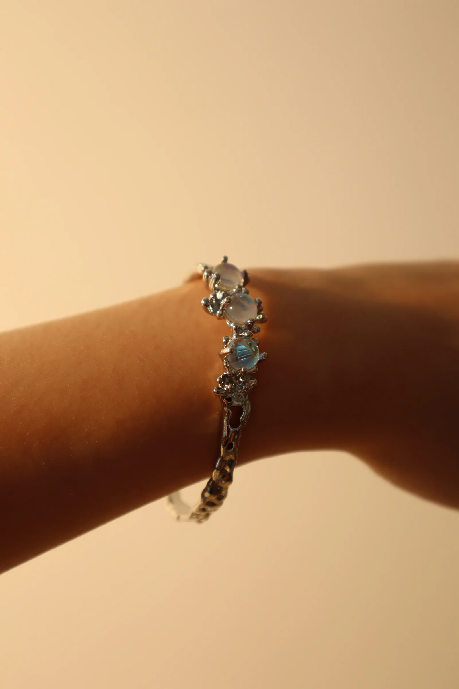 3 in 1 moonstones Bracelet - Image 3