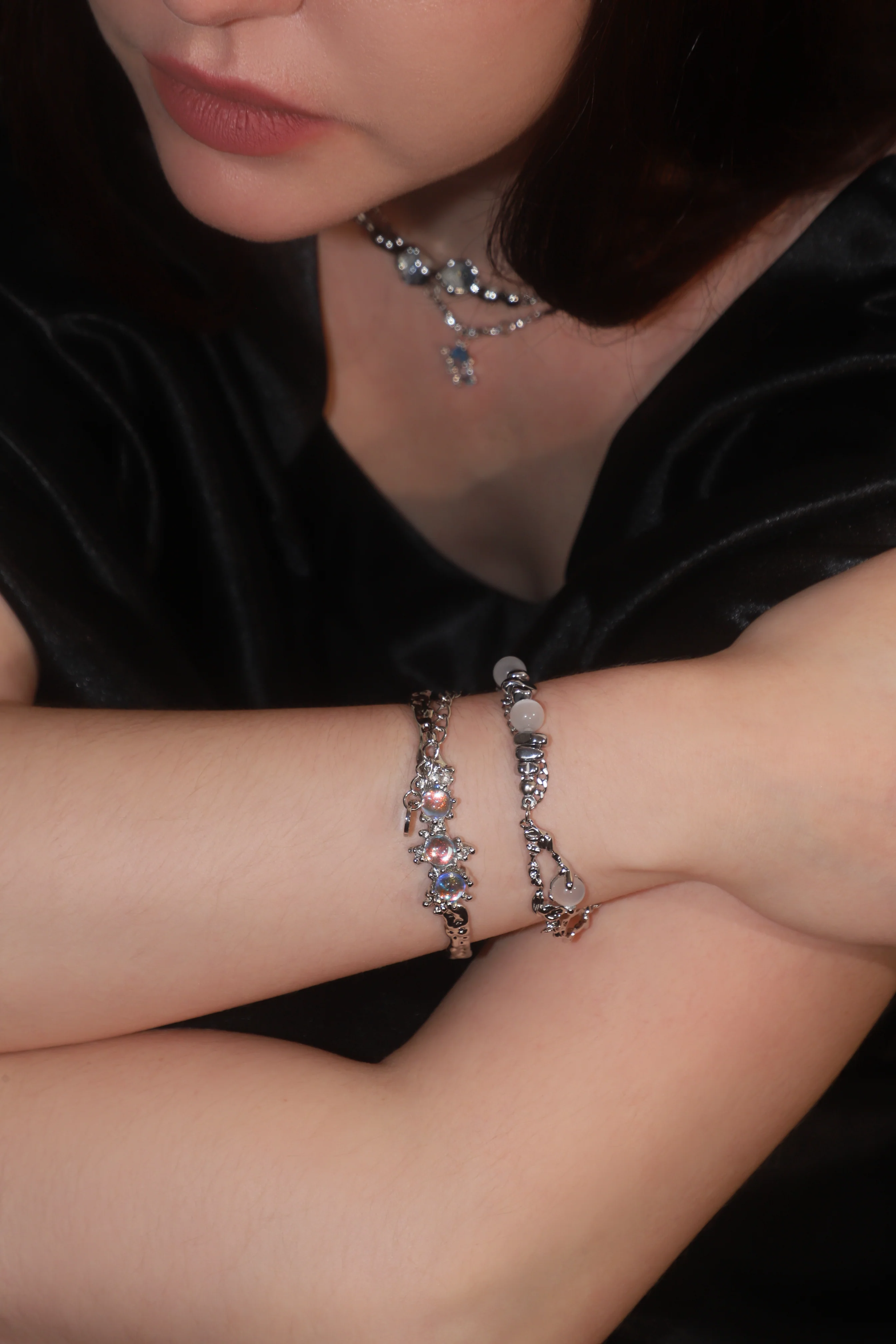 3 in 1 moonstones Bracelet - Image 6