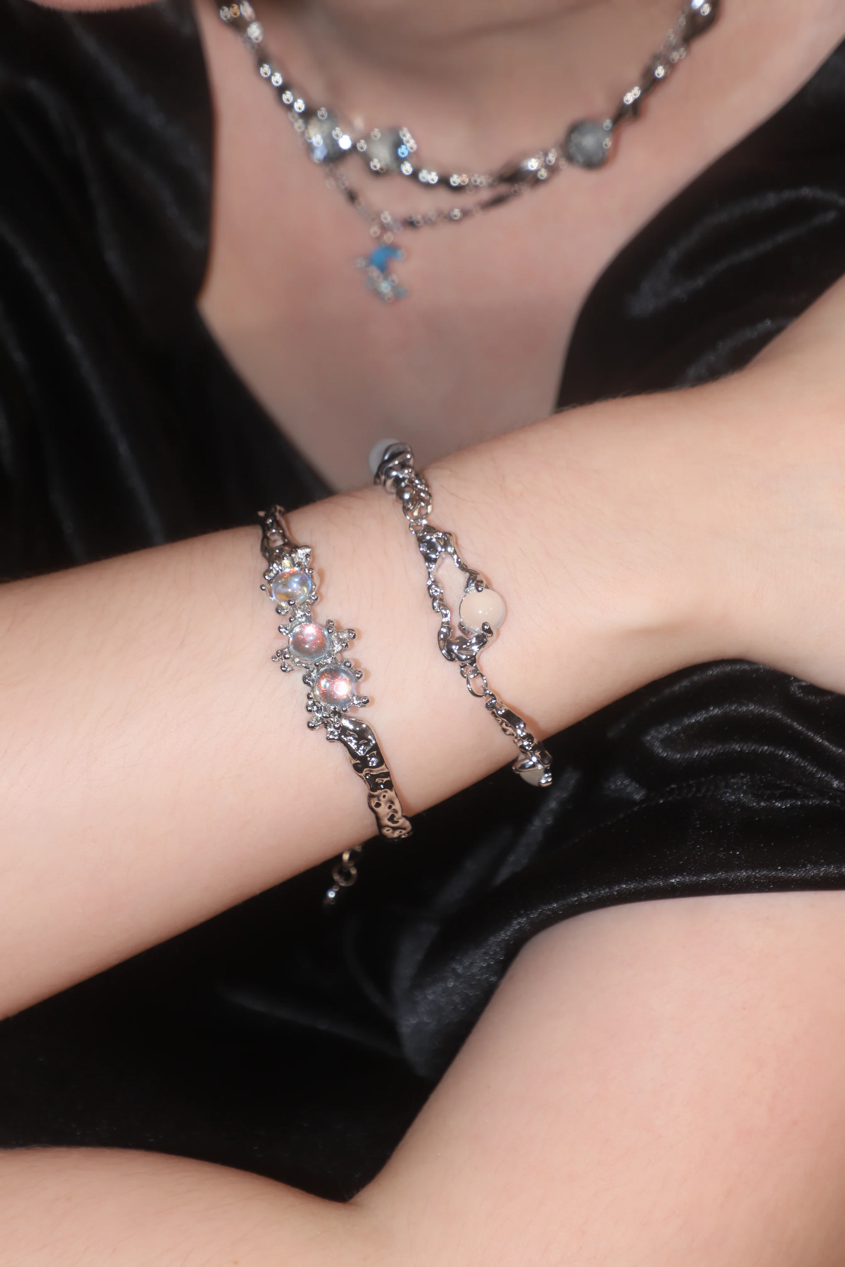 3 in 1 moonstones Bracelet - Image 7