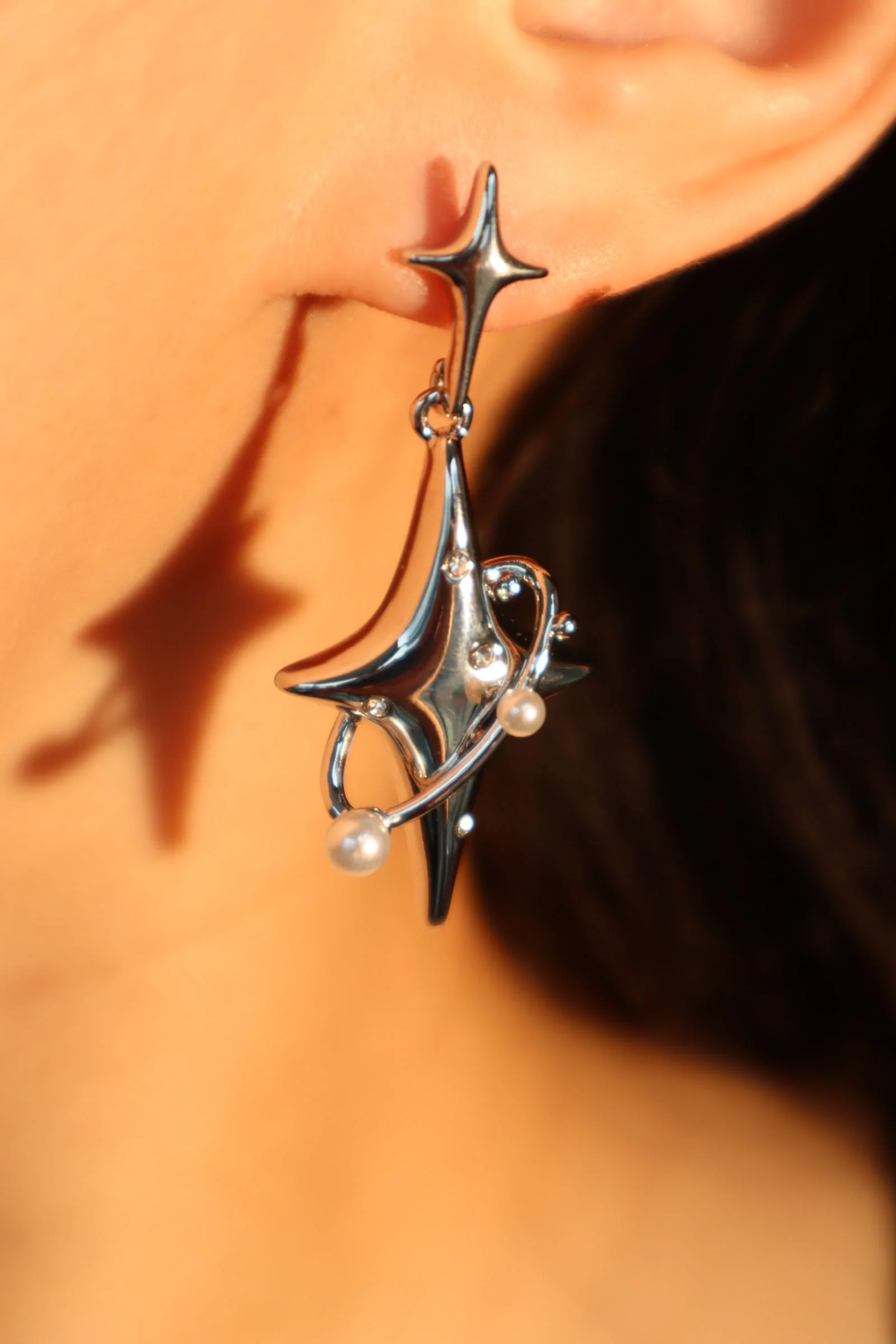 Saturn Star Earrings - Image 5