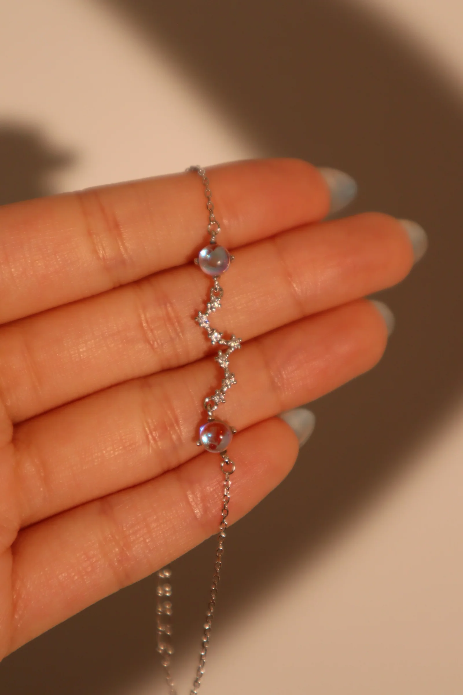 925 Sterling Silver Moonstone Galaxy Bracelet - Image 6