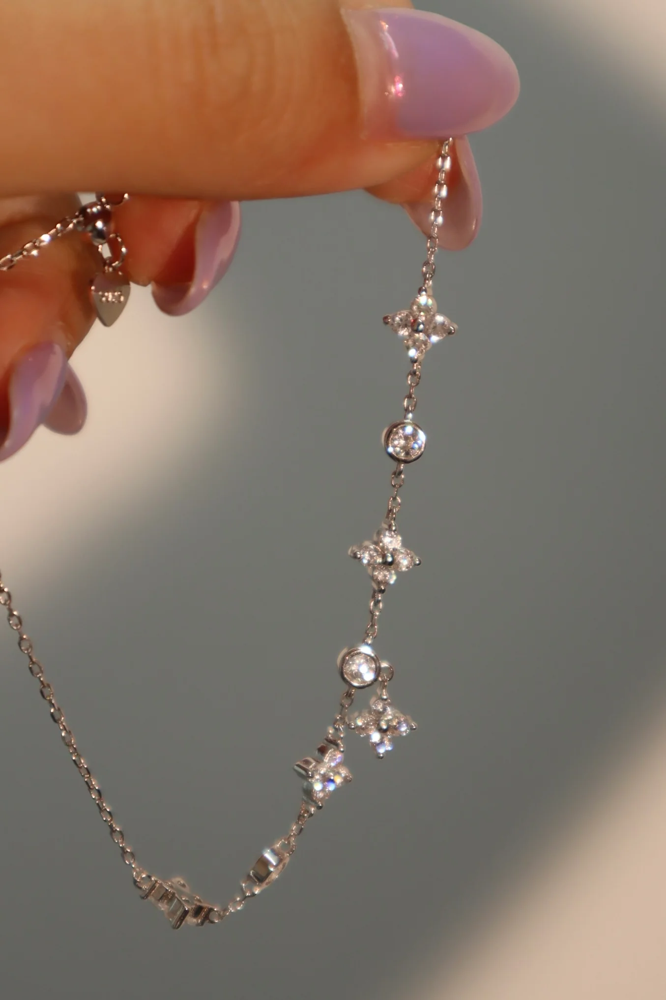 925 Sterling Silver Multi Starlight Petal Bracelet - Image 11