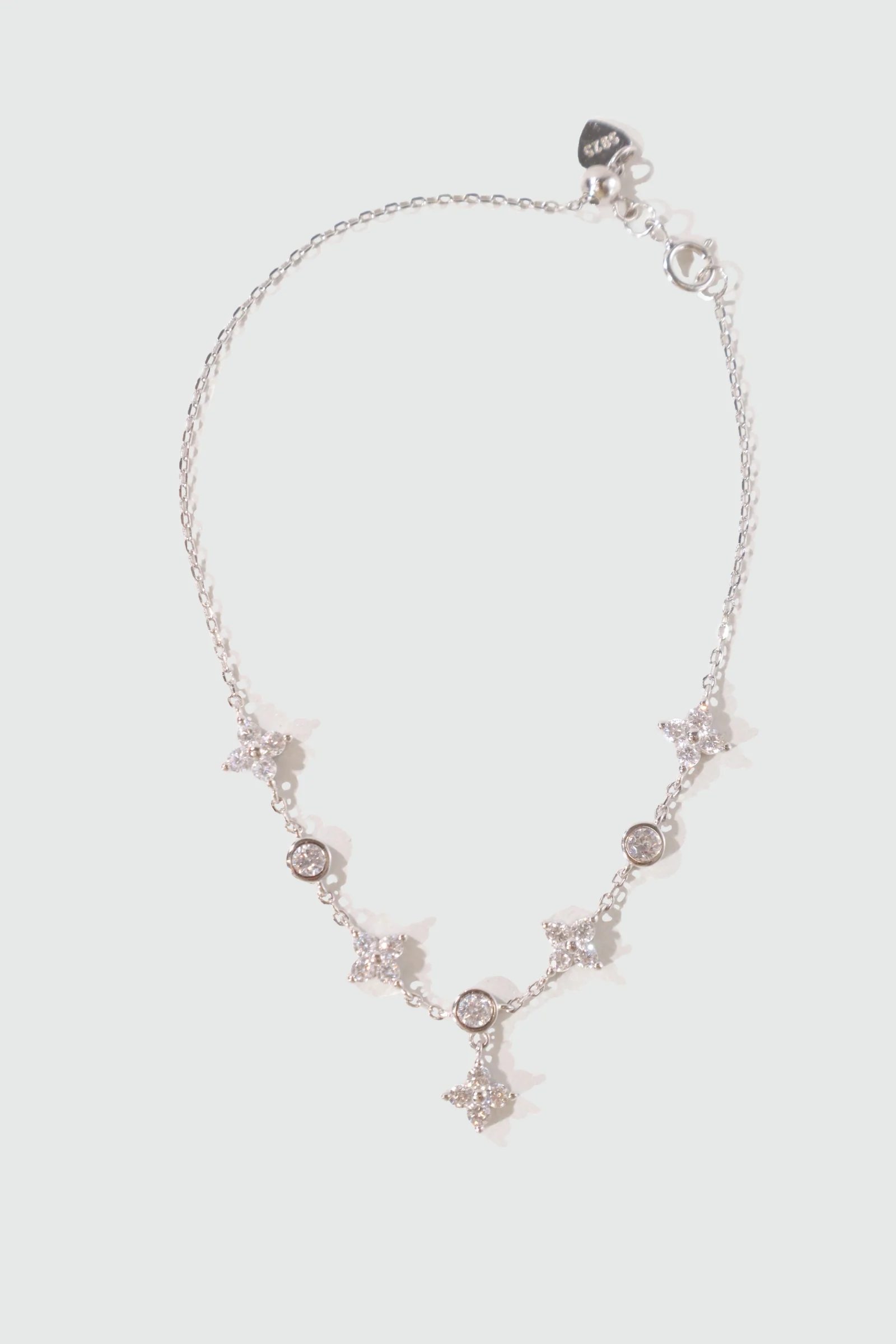 925 Sterling Silver Multi Starlight Petal Bracelet - Image 12