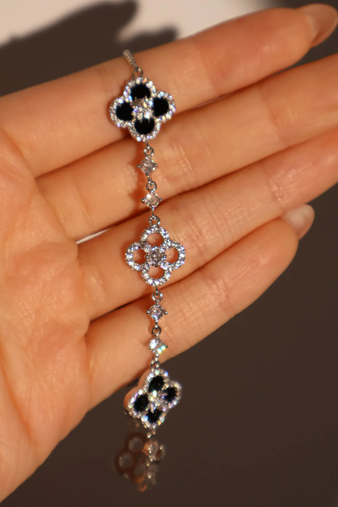 Black Lucky Leaf Bracelet - Image 5