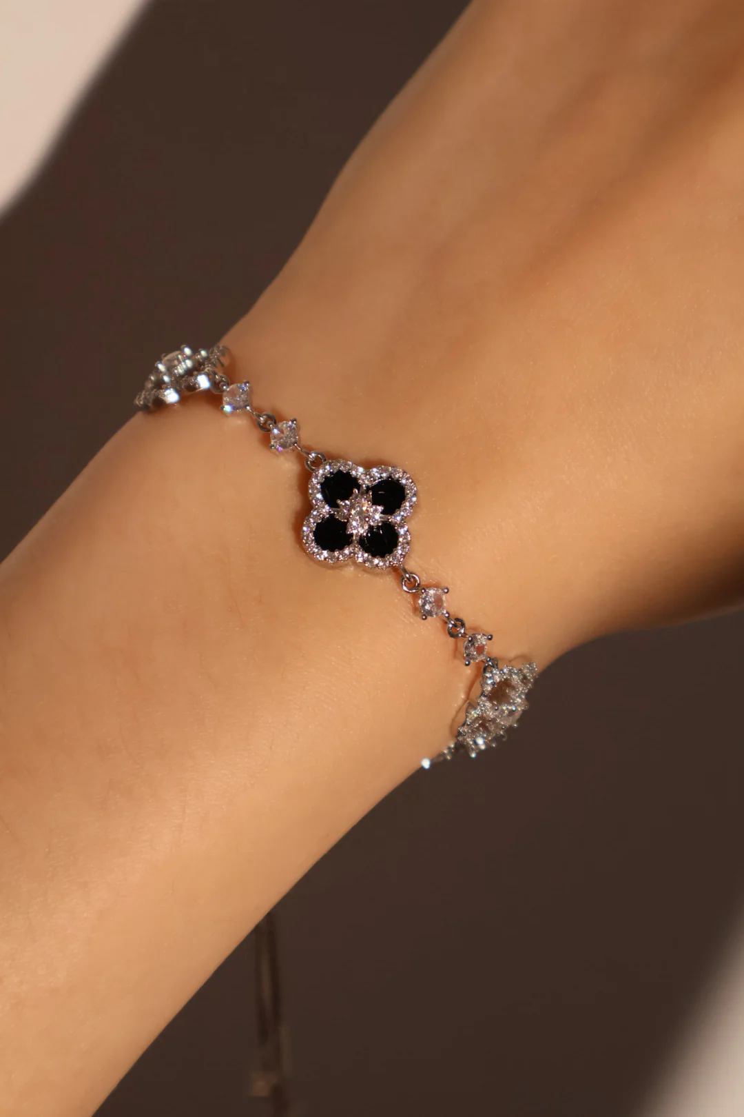 Black Lucky Leaf Bracelet - Image 6