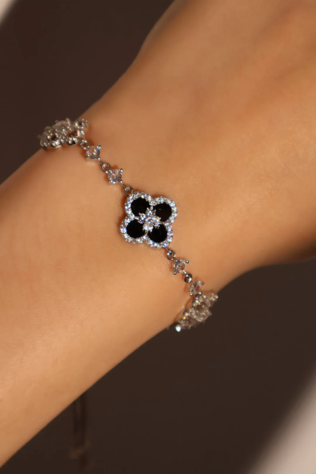 Black Lucky Leaf Bracelet - Image 7