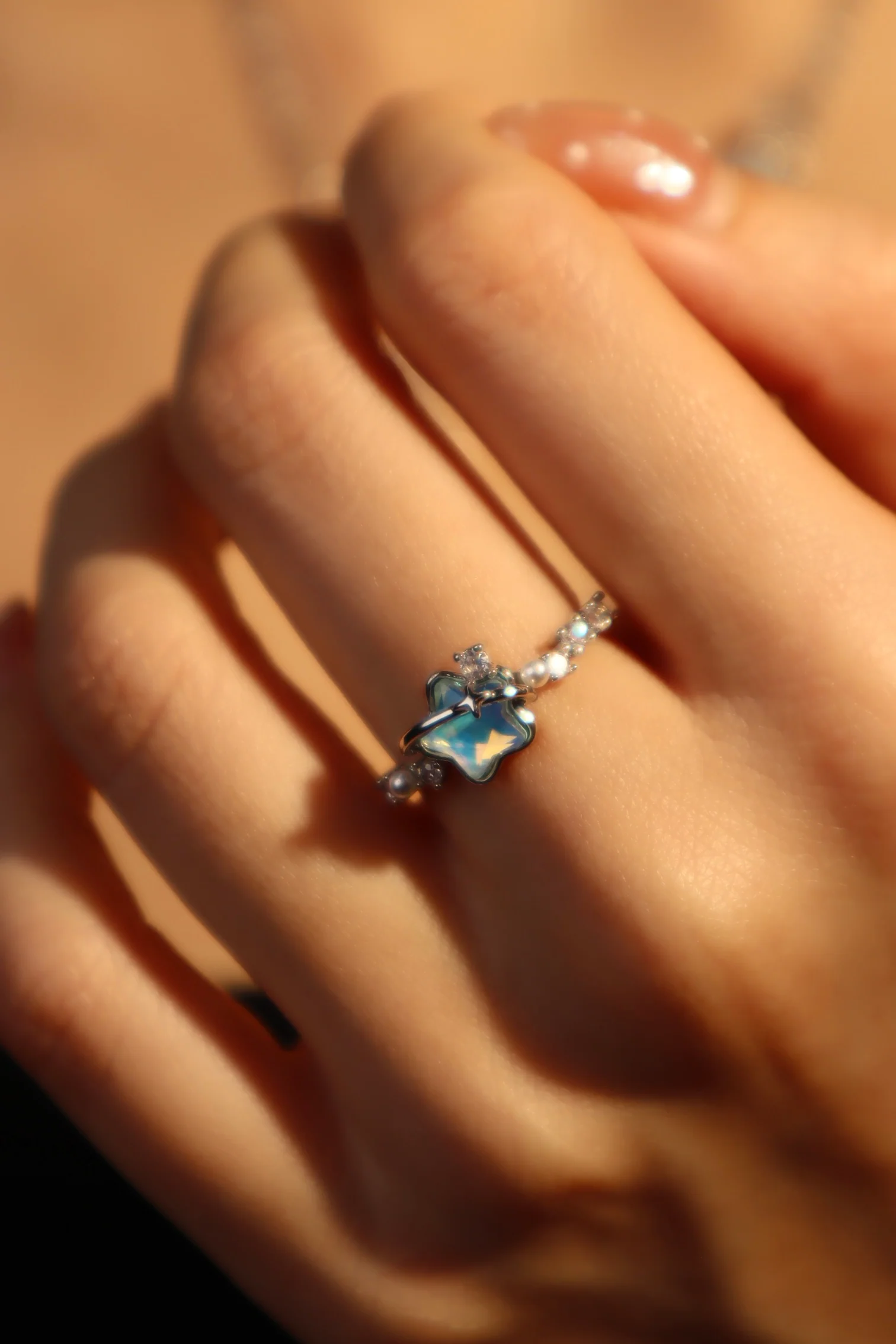 Blue Star Pearl Ring - Image 6