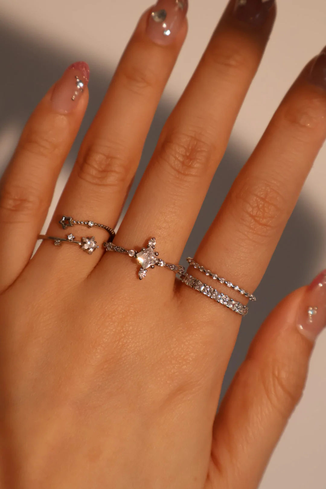 Double Layers Diamond Ring - Image 6