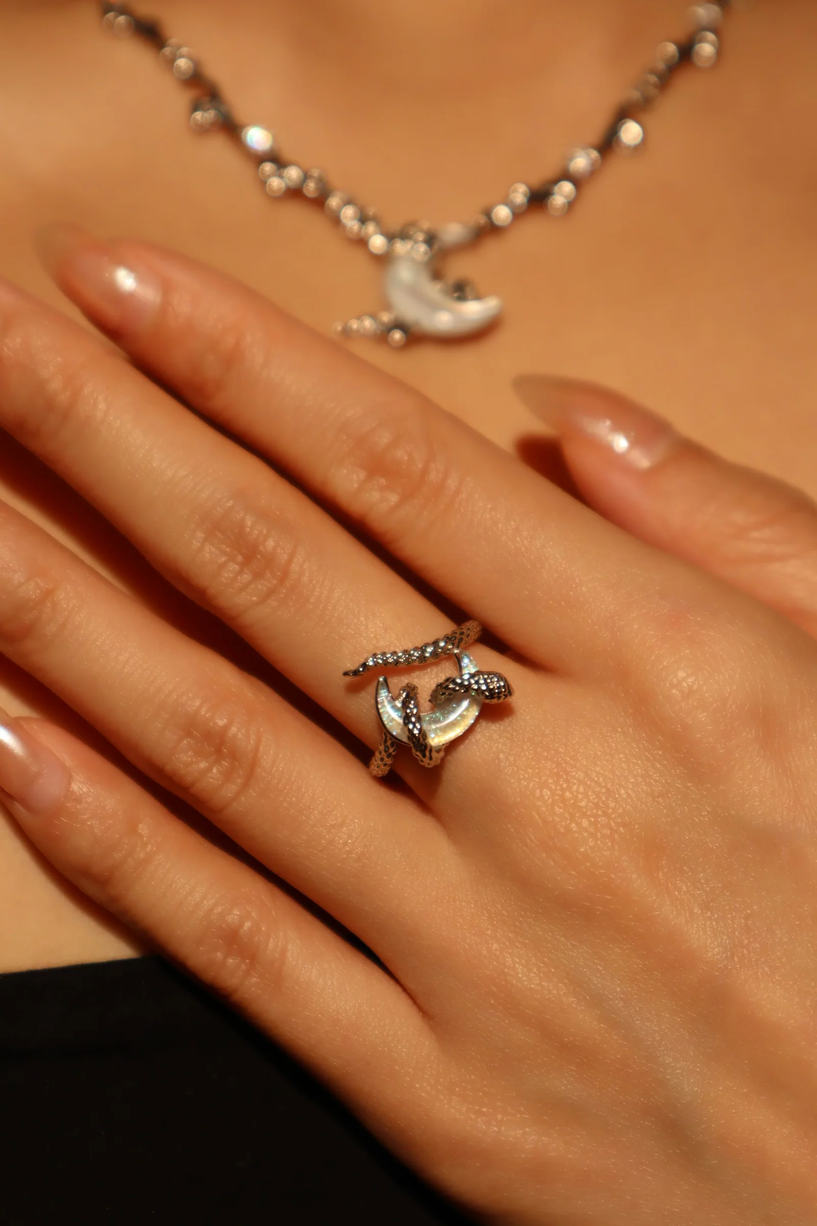 Moon Snake Ring - Image 3