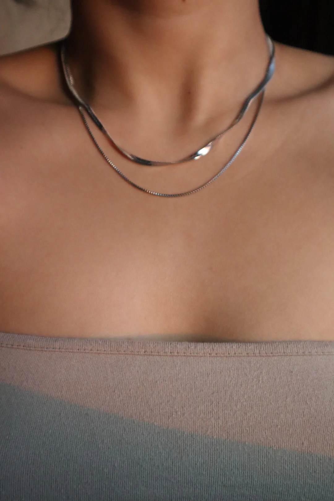 Stainless Steel Chain Layers Necklace - Image 3