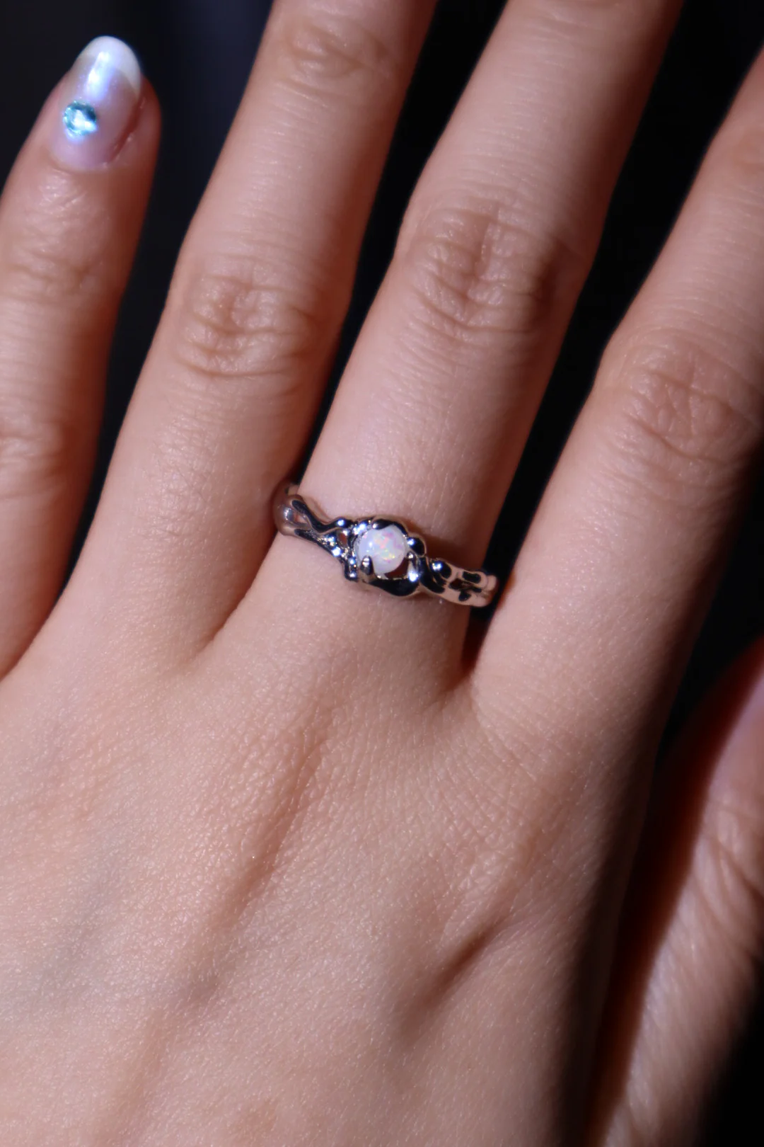 White Opal Ring - Image 3
